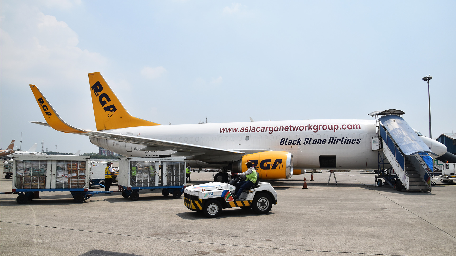 Asia Cargo Network RGA-Black Stone Airlines air cargo shipments